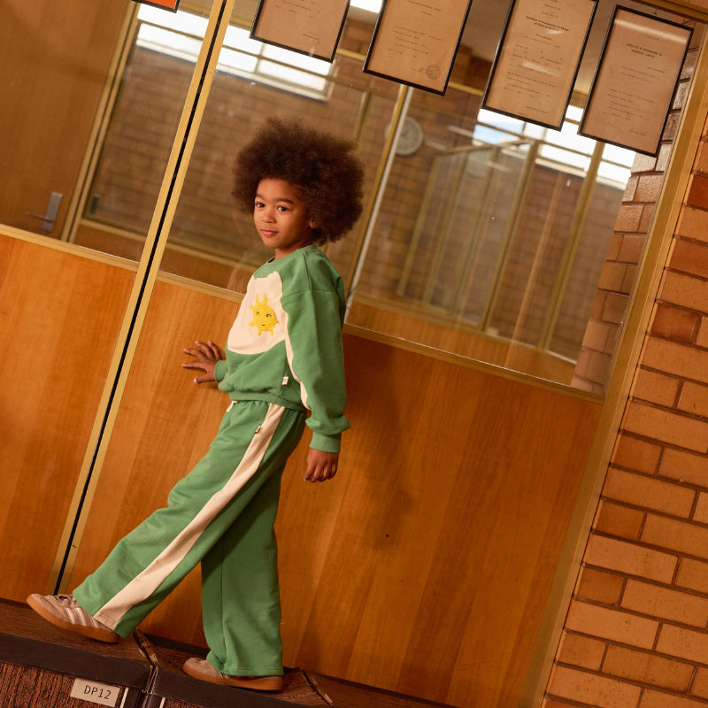 Goldie + Ace Sunshine Panel Sweatshirt - Fern