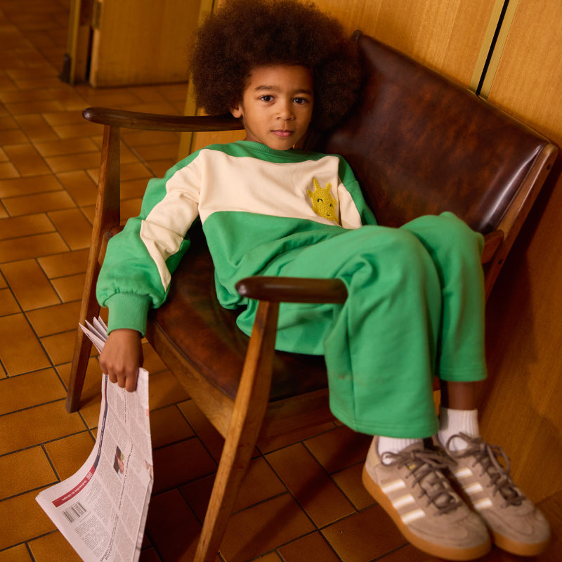 Goldie + Ace Sunshine Panel Sweatshirt - Fern