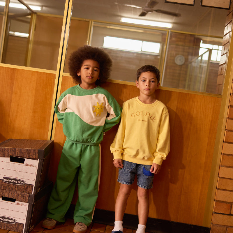 Goldie + Ace Arlo Pant - Fern/Vanilla