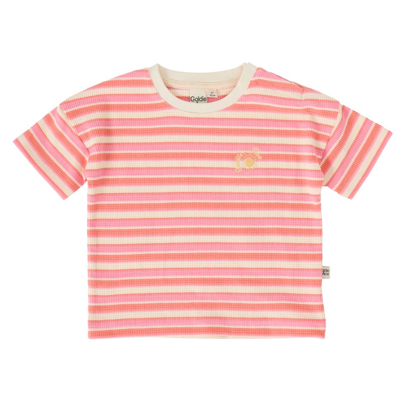 Goldie + Ace T-shirt - Watermelon Stripe