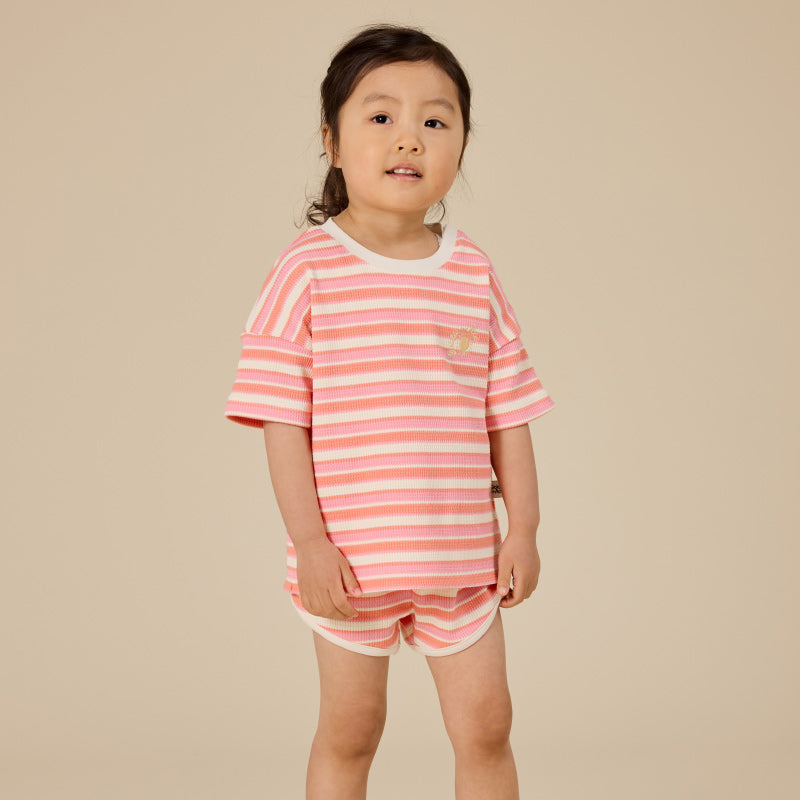 Goldie + Ace T-shirt - Watermelon Stripe