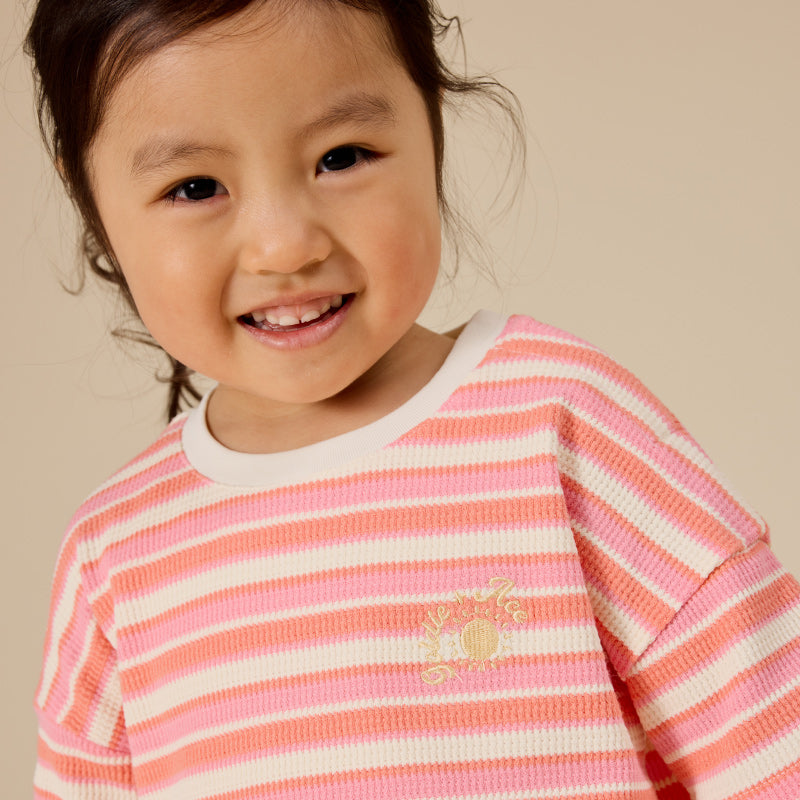 Goldie + Ace T-shirt - Watermelon Stripe