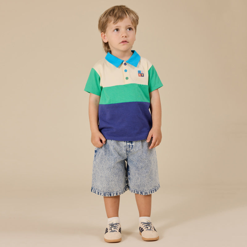 Goldie + Ace Colour Block Polo Shirt - Lewis