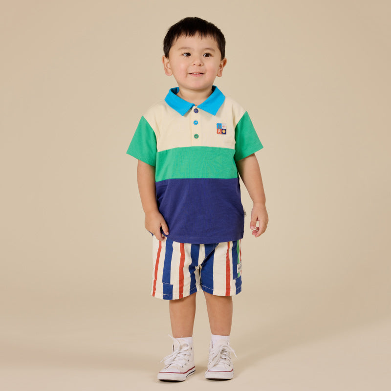 Goldie + Ace Colour Block Polo Shirt - Lewis