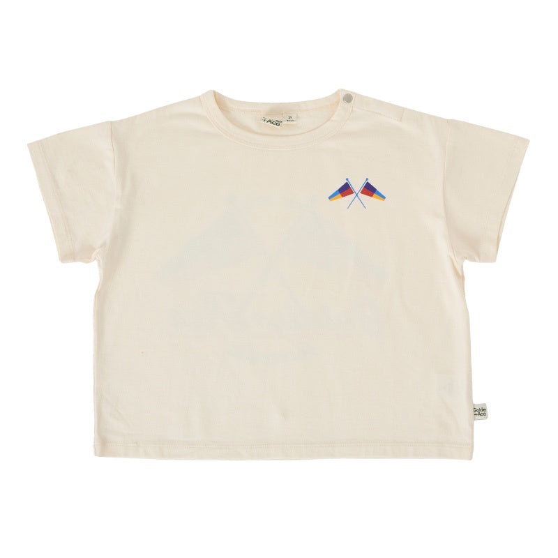 Goldie + Ace Oversized T-Shirt - Nautical Flag