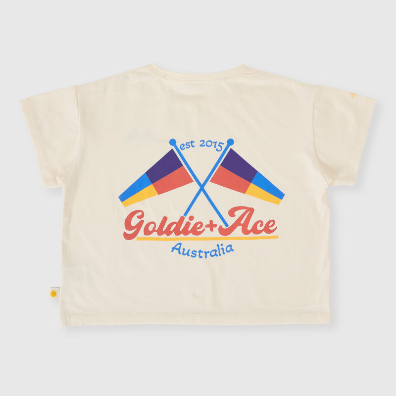 Goldie + Ace Oversized T-Shirt - Nautical Flag