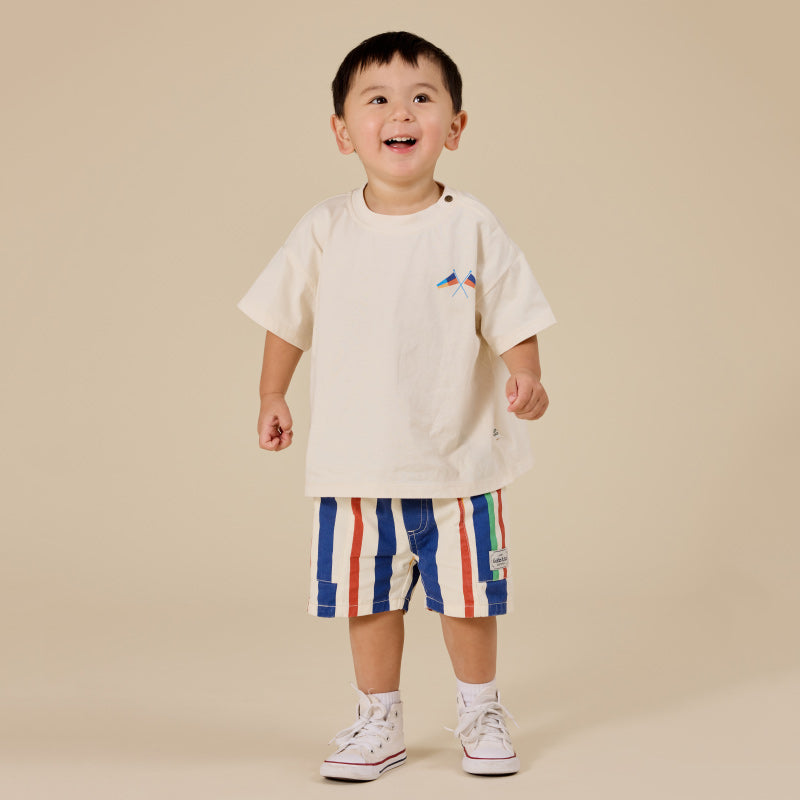Goldie + Ace Oversized T-Shirt - Nautical Flag