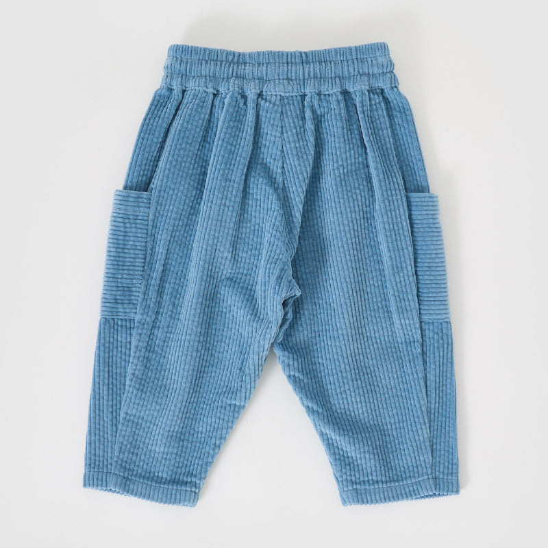 Goldie & Ace Kit Corduroy Pocket Pant - Duck Egg