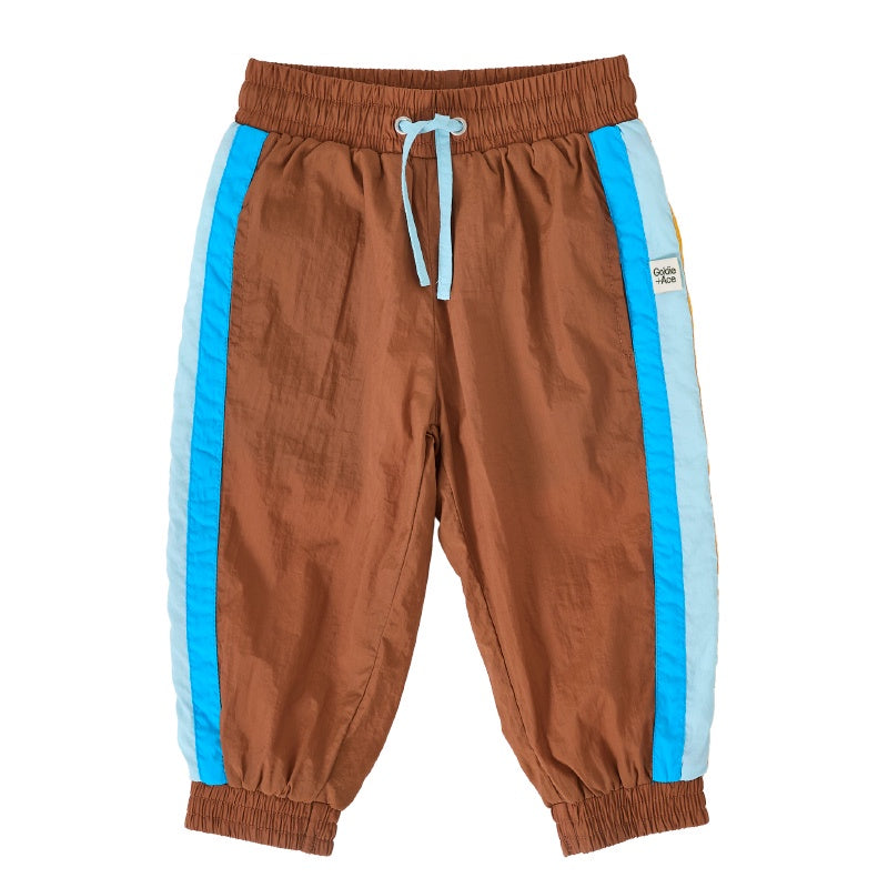 Goldie & Ace Retro Lightweight Sporty Pants - Brown