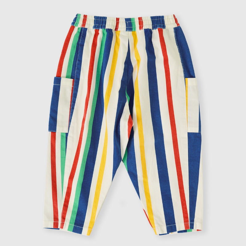 Goldie + Ace Kit Denim Pocket Pant - 90's Bold Stripe