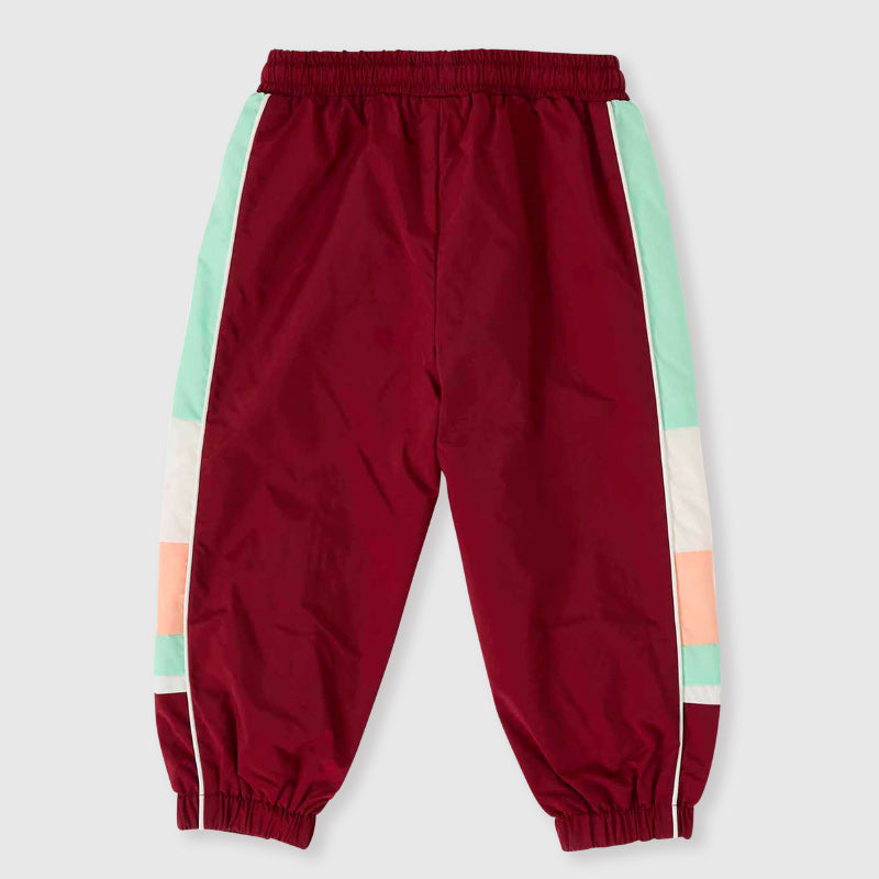 Goldie + Ace Retro Sporty Pants - Brick/Peapod