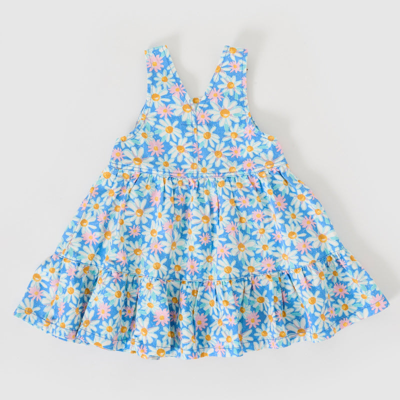 Goldie & Ace Tully Tiered Pinafore Dress - Seaside Daisy