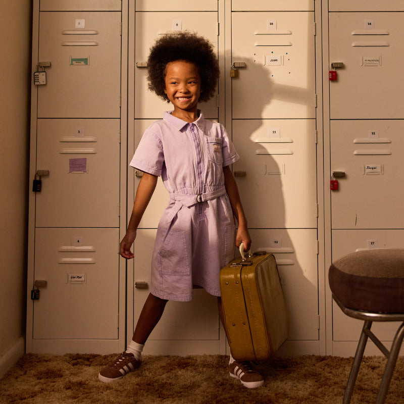 Goldie & Ace Piper Denim Belted Dress - Mauve