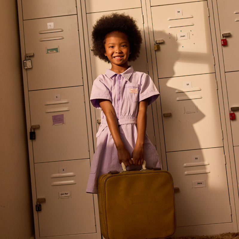 Goldie & Ace Piper Denim Belted Dress - Mauve