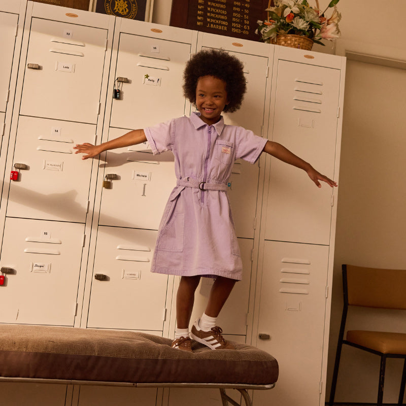 Goldie & Ace Piper Denim Belted Dress - Mauve