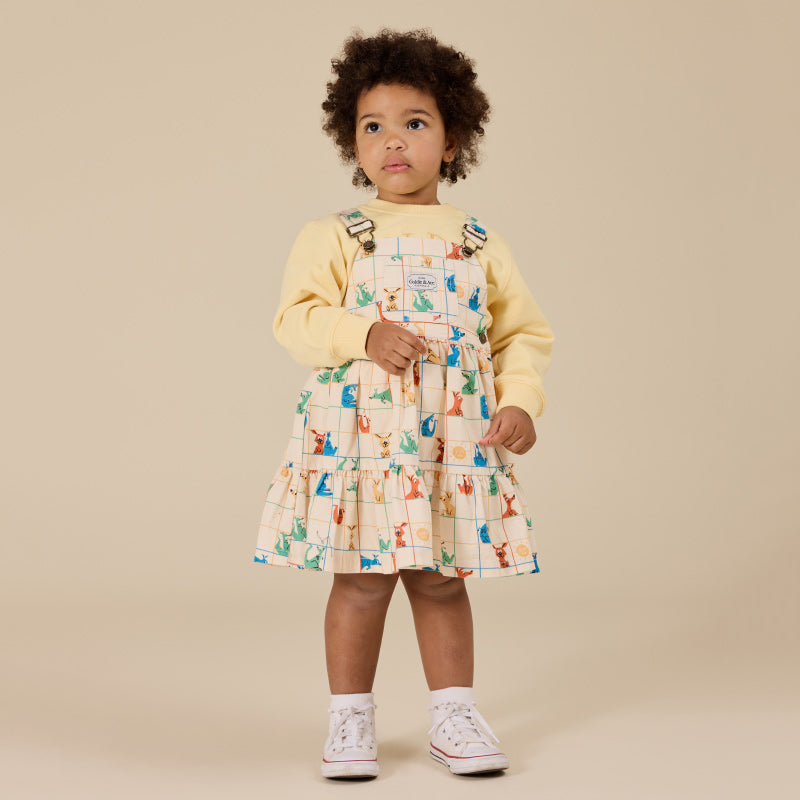 Goldie + Ace Tully Tiered Pinafore Dress - Hopscotch