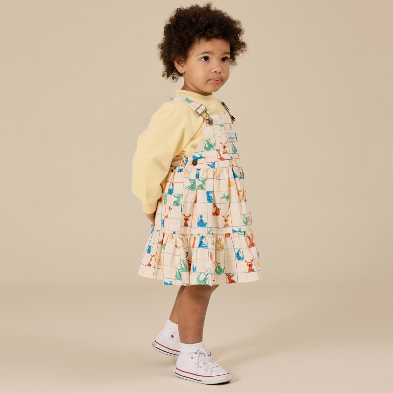 Goldie + Ace Tully Tiered Pinafore Dress - Hopscotch