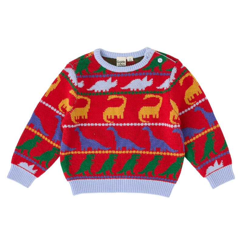 Goldie & Ace Dino Knit Jumper