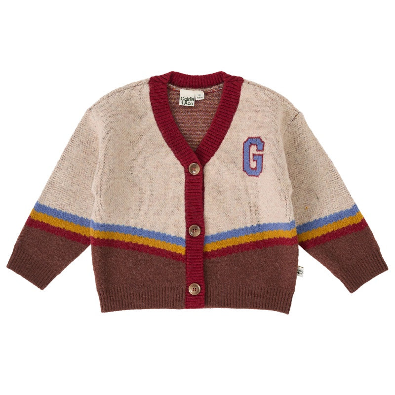 Goldie & Ace Varsity Knit Cardigan