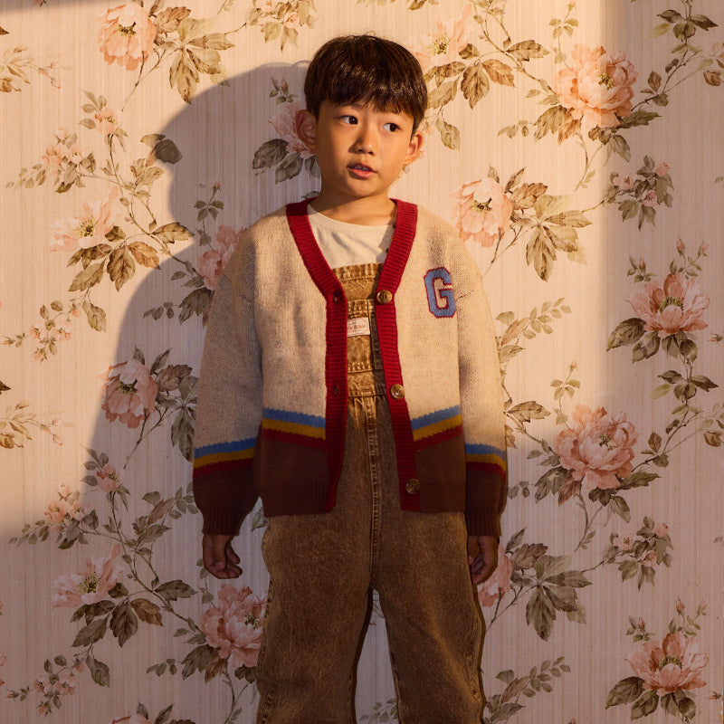 Goldie & Ace Varsity Knit Cardigan