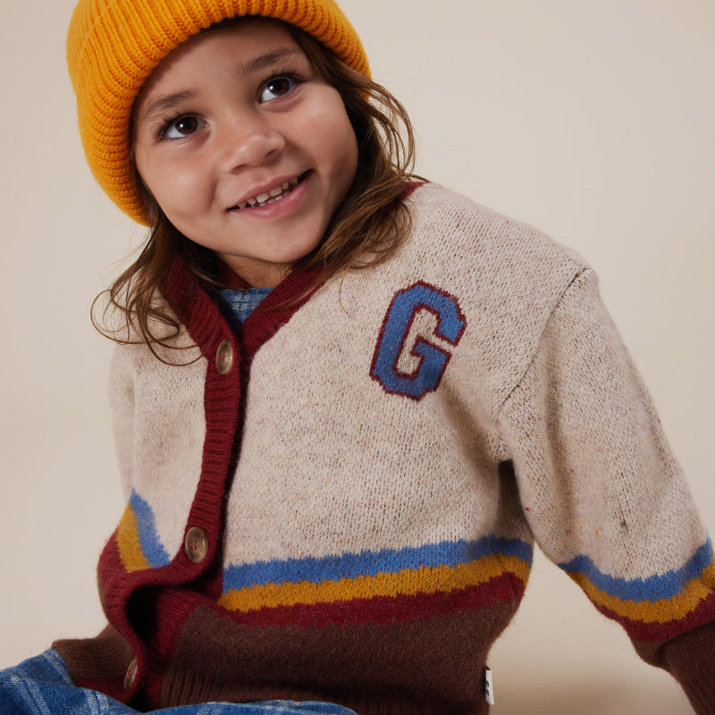 Goldie & Ace Varsity Knit Cardigan