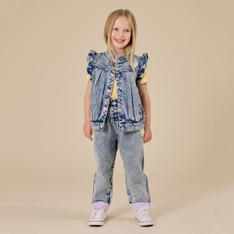 Goldie + Ace Nora Denim Pant - Pastel Pop