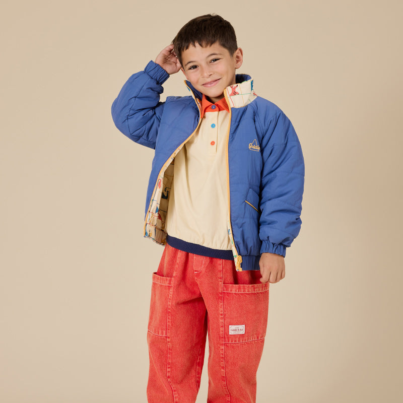 Goldie + Ace Reversible Puffer - Hopscotch