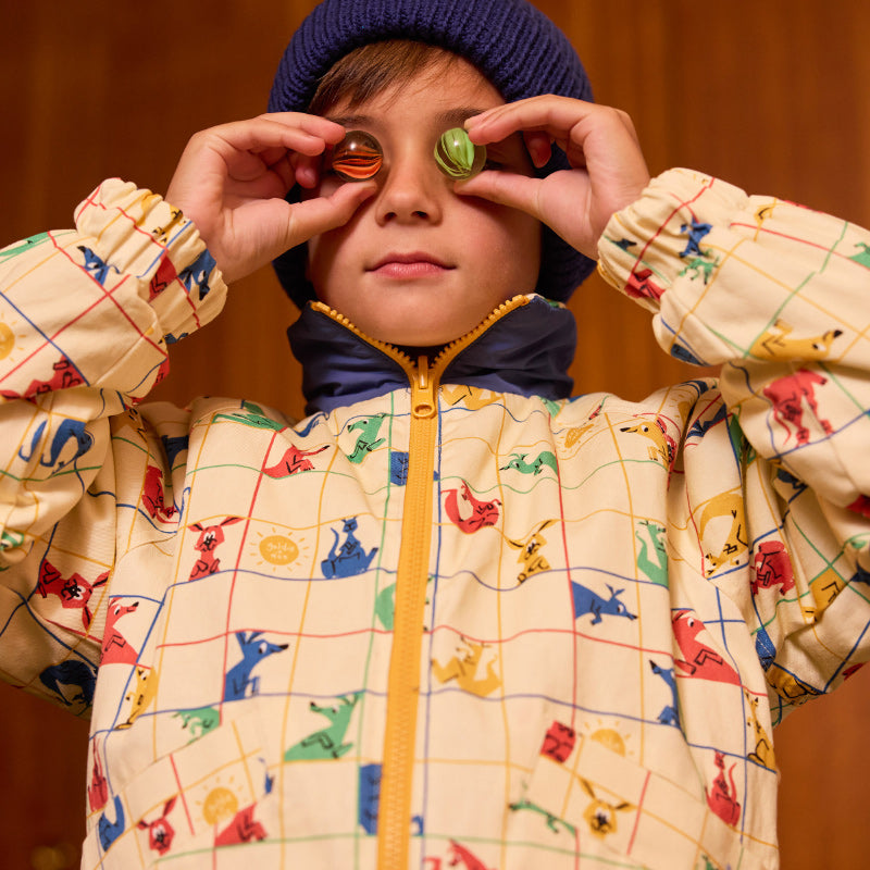 Goldie + Ace Reversible Puffer - Hopscotch