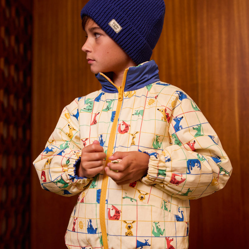 Goldie + Ace Reversible Puffer - Hopscotch