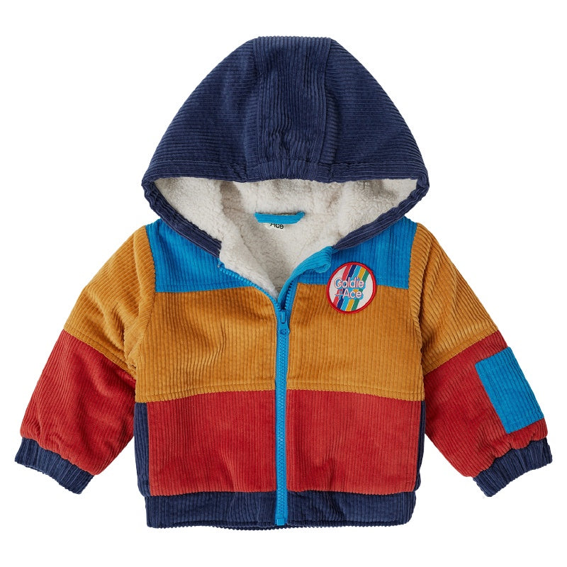 Goldie + Ace Retro Corduroy Colourblock Jacket