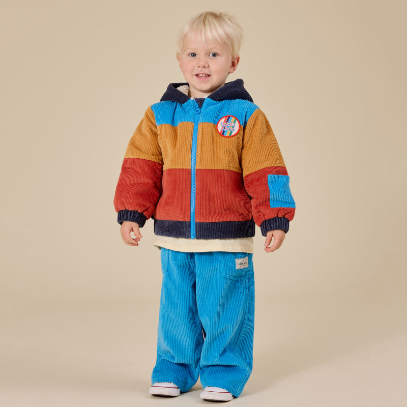Goldie + Ace Retro Corduroy Colourblock Jacket