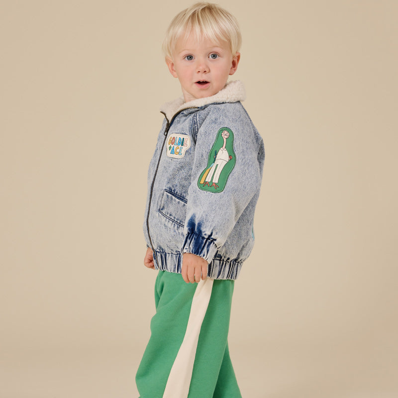 Goldie + Ace Denim Sherpa Jacket - Ari