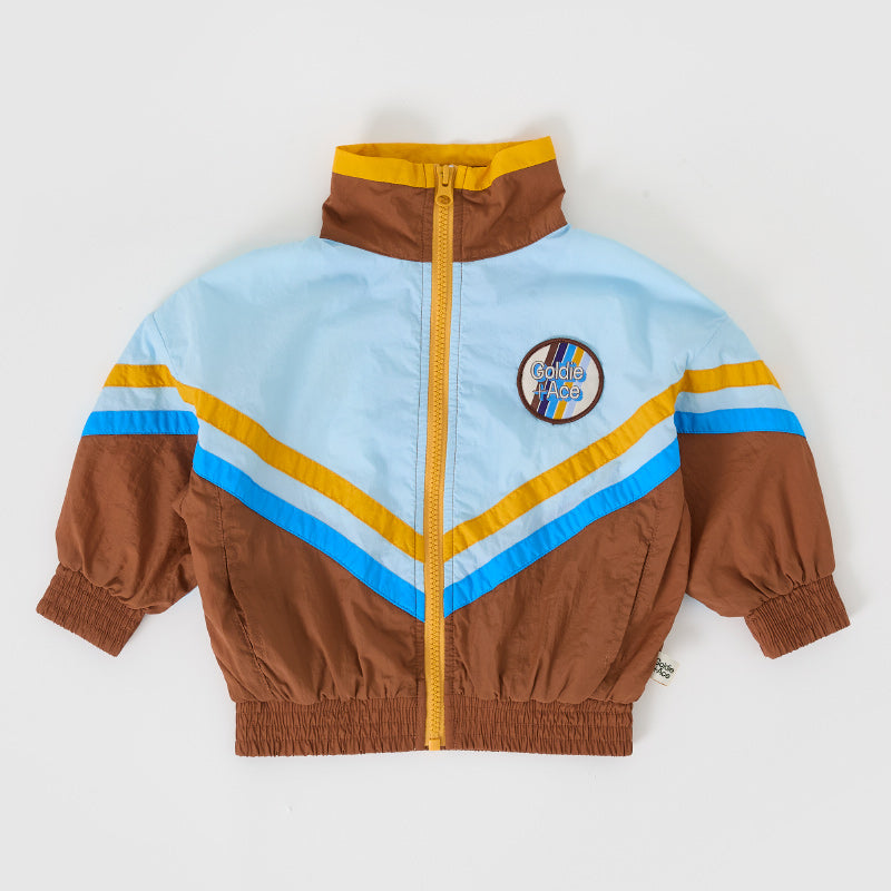 Goldie & Ace Retro Lightweight Spray Jacket - Brown