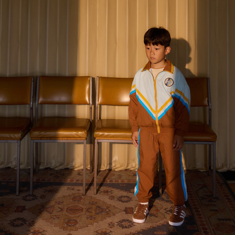 Goldie & Ace Retro Lightweight Sporty Pants - Brown