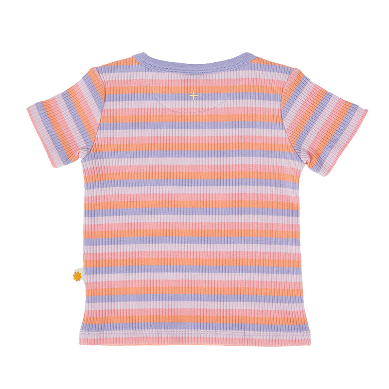 Goldie & Ace Rib T-Shirt - Tutti Frutti Stripe