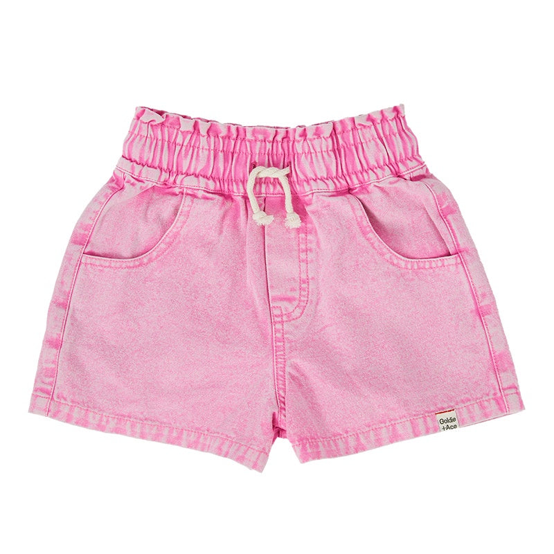 Goldie & Ace Ziggy Shorts - Denim Bubblegum