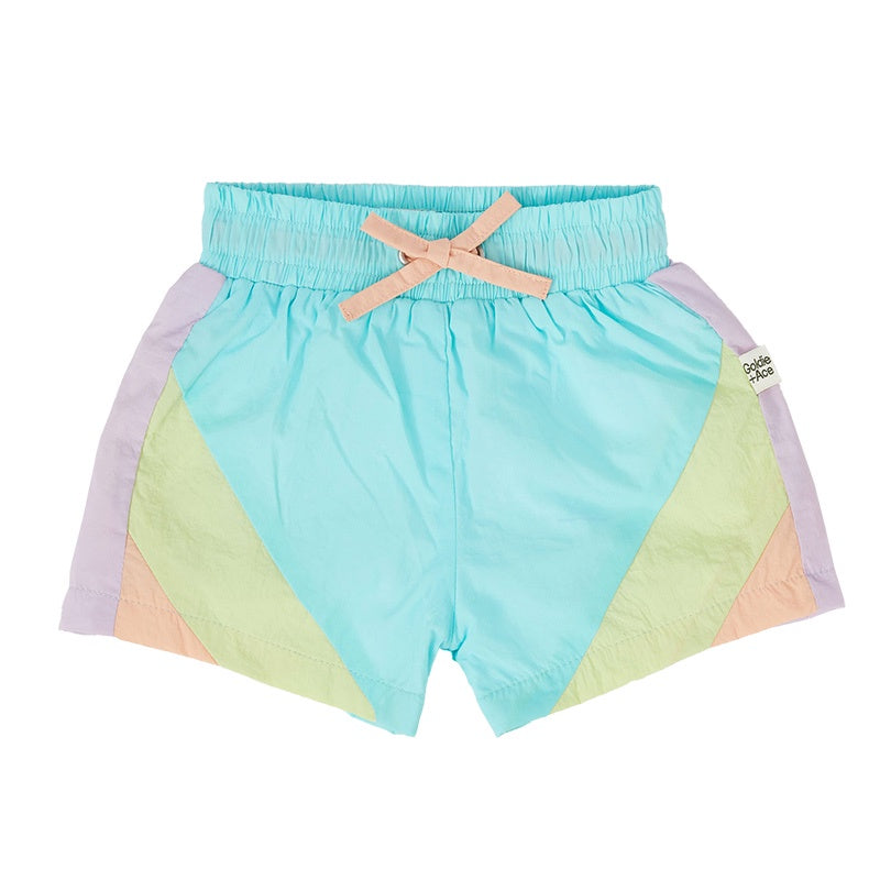 Goldie & Ace Retro Sporty Shorts - Lagoon Multi