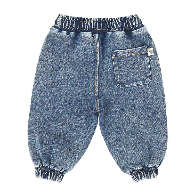 Goldie & Ace French Terry Joggers - Leo Denim
