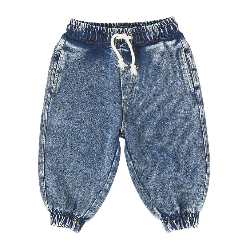 Goldie & Ace French Terry Joggers - Leo Denim