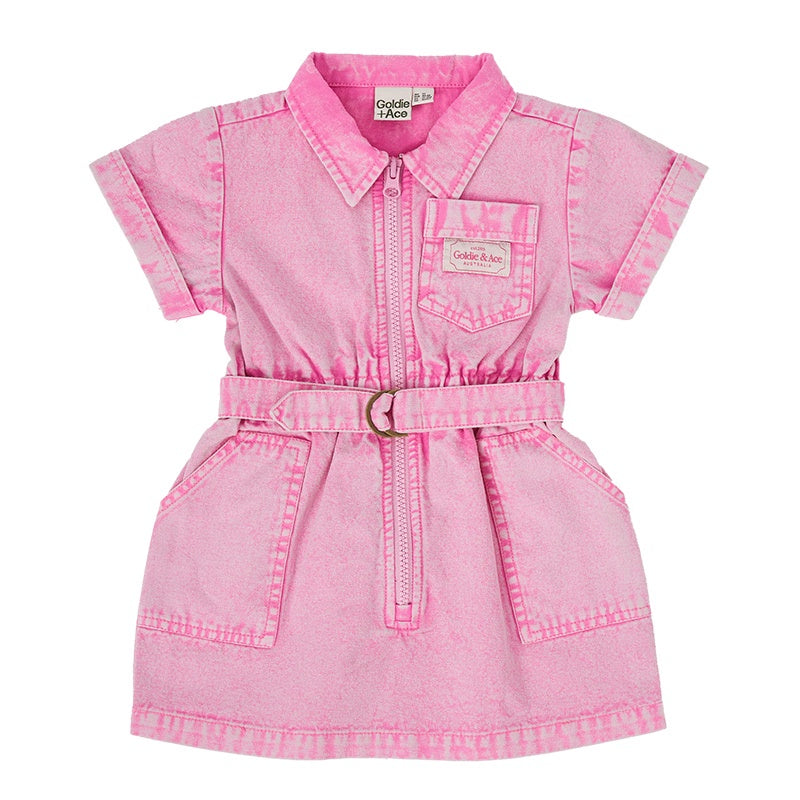 Goldie & Ace Piper Dress - Denim Bubblegum