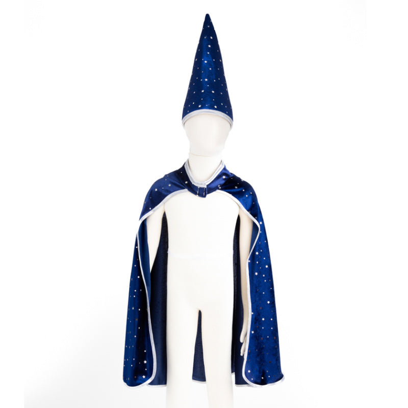 Wizard Cape & Hat - Blue/Silver Sparkle