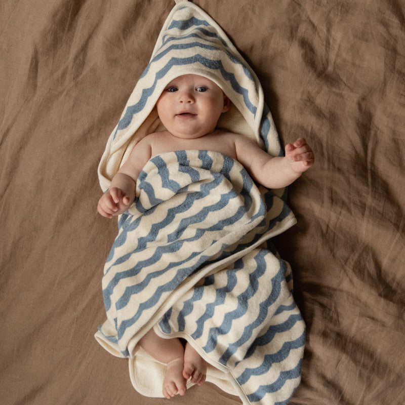 Nature Baby Hooded Towel - Waves