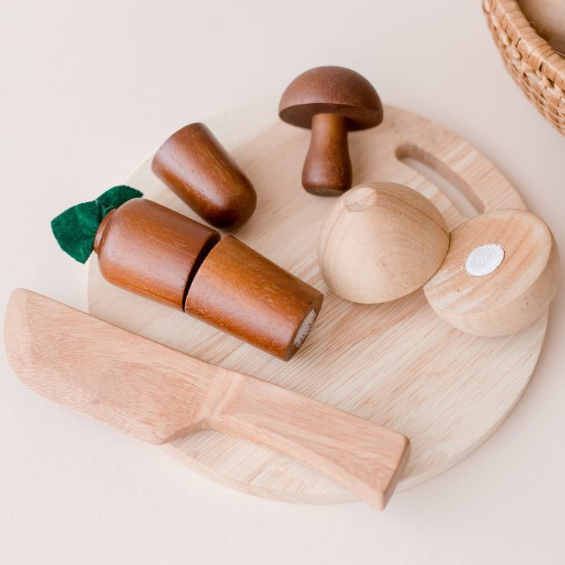 Q Toys Natural Fruit Basket 9PCS