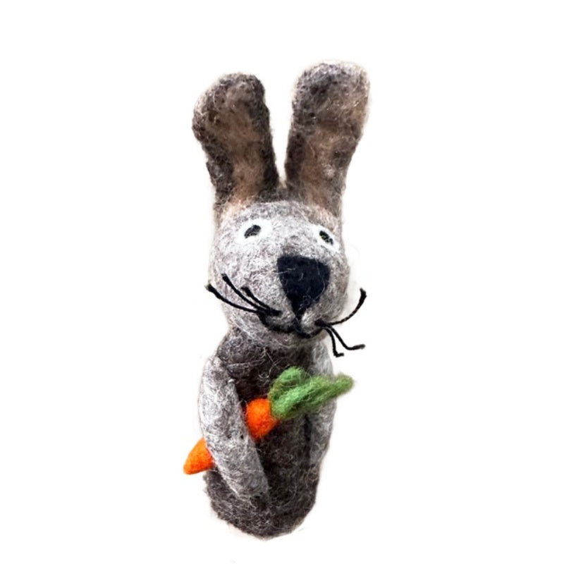Brown Bunny Finger Puppet