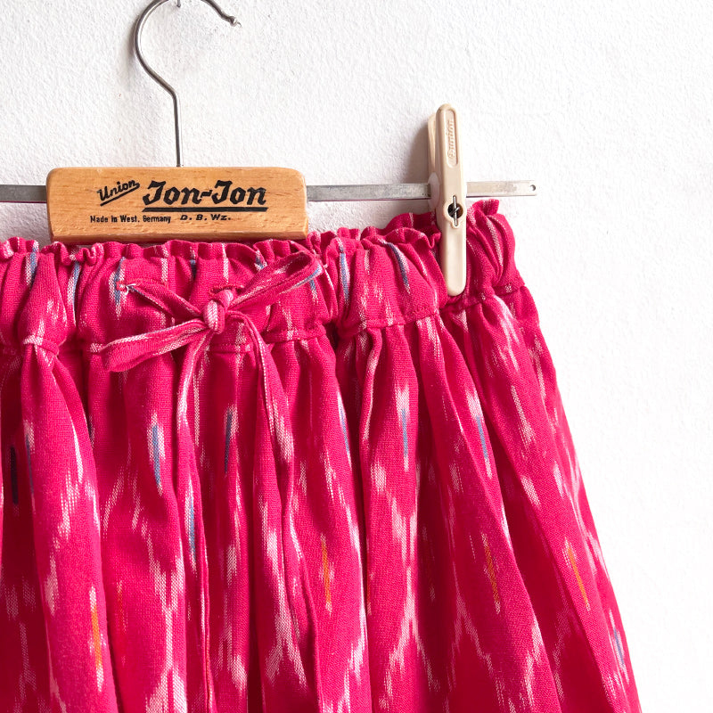 Shorties Long Skirt - Red Ikat