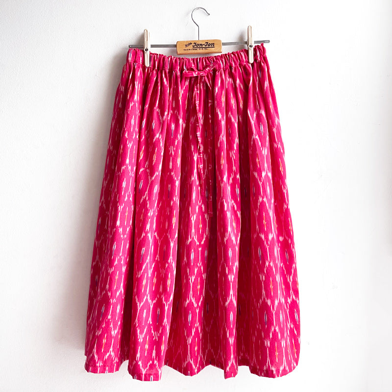 Shorties Long Skirt - Red Ikat