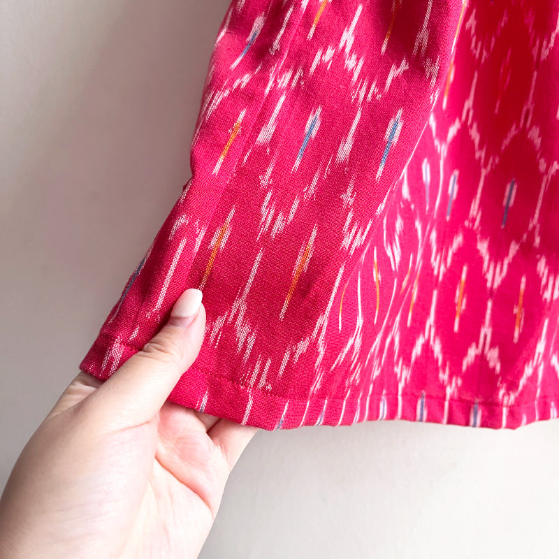Shorties Long Skirt - Red Ikat