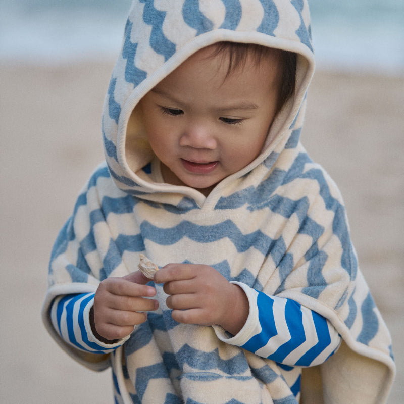 Nature Baby Poncho Towel - Waves