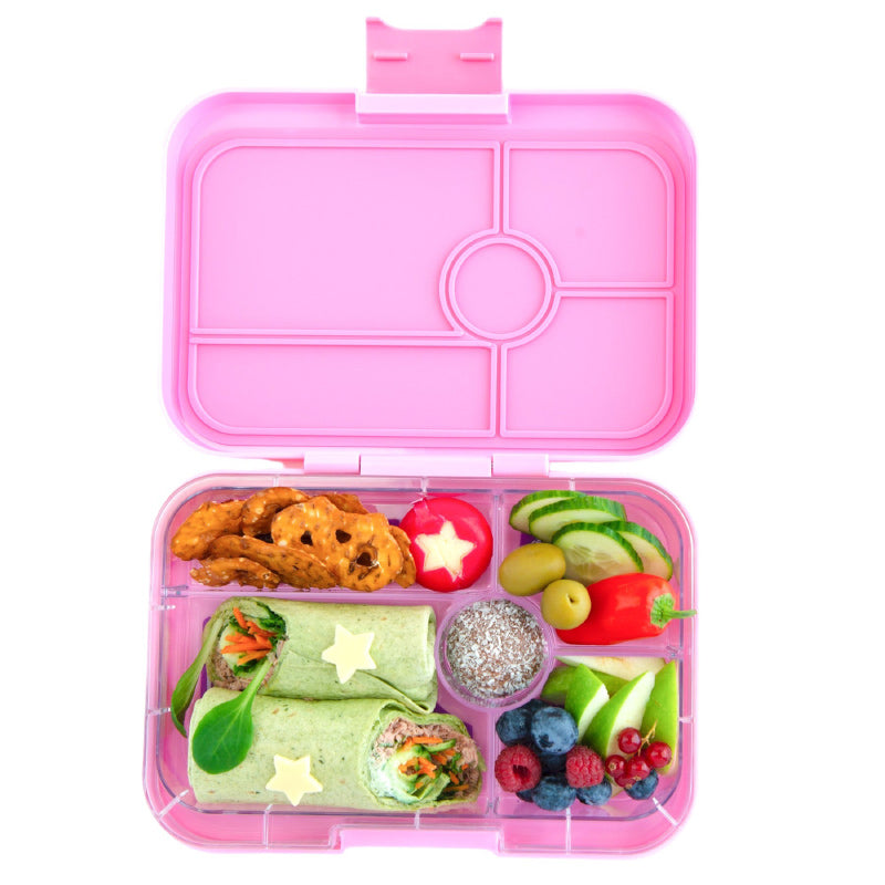 Yumbox Tapas 5C - Capri Pink/Bon Appetit Tray