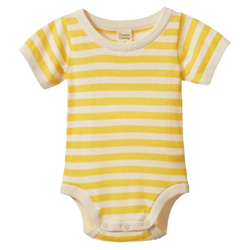 Nature Baby Ren Bodysuit - Sunny Sea Stripe